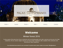 Tablet Screenshot of palais-campofranco.com